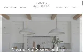 Canvas & Cloth Design website