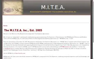 Major & Erban Title Services of Attleboro website