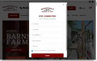 Barnstable Farm & Pet website