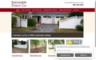 Barnstable Fence Co. website