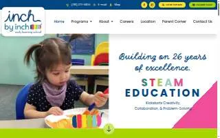 Inch By Inch Child Care website