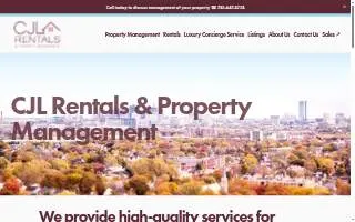 CJL Rentals & Property Management Co., Inc. website