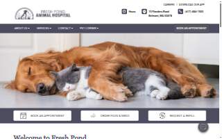 Fresh Pond Animal Hospital website