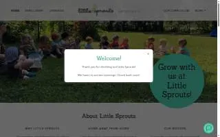 Little Sprouts Early Education & Child Care in Belmont website
