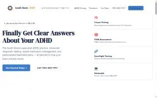 South Shore Allergy & Asthma Specialists of Belmont website