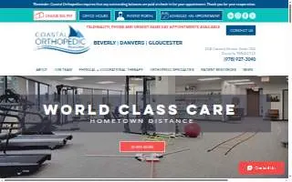 Coastal Orthopedic Associates of Beverly website