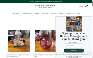 Boston Consignment website