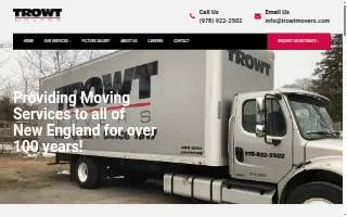 Trowt Movers website