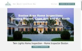 Twin Lights Home Inspection website