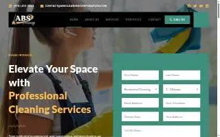 Abs Cleaning Corporation website