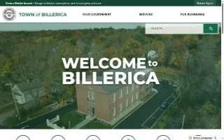 Billerica Tax Collector website