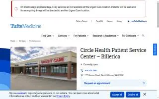 Circle Health Patient Service Center Imaging – Billerica website