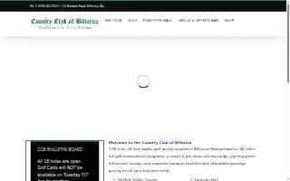 Country Club of Billerica website