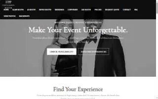 Fun Party Pixels Photo Booths website