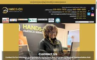 Hands-on America Services website