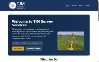 TJM Survey Services of Billerica website
