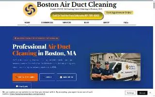 Boston Air Duct Cleaning website