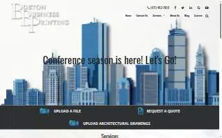 Boston Business Printing website