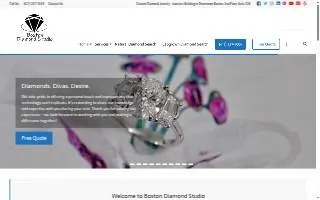 Boston Diamond Studio website