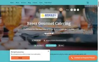 Breez Gourmet Catering LLC website