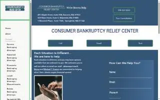 Consumer Bankruptcy Relief Center of Boston website