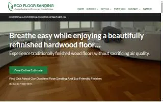 Eco Floor Sanding of Boston website