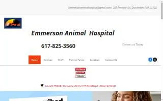 Emmerson Animal Hospital website