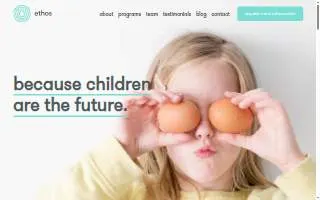 Ethos Early Learning Center website