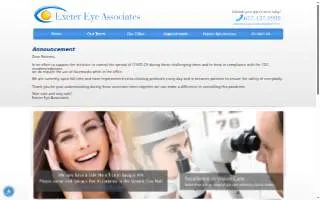 Exeter Eye Associates website