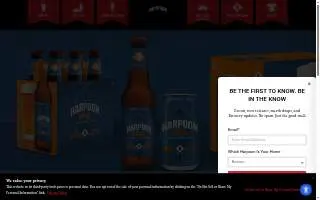 Harpoon Brewery & Beer Hall website