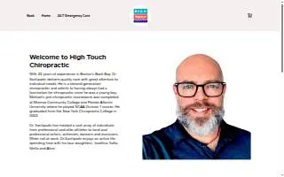 High Touch Chiropractic website
