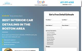 Interior Car Detailing Boston