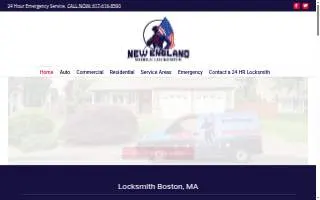 New England Locksmith - 24 Hour Locksmith website
