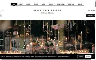 Noire Chef Boston website