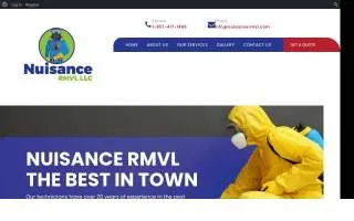 Nuisance RMVL LLC Pest Control of Boston website