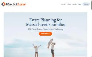 RackiLaw, LLC of Boston website