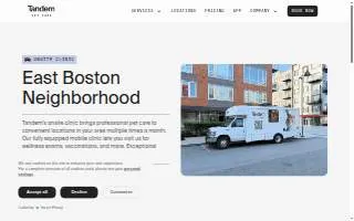 Tandem Veterinary Clinic - East Boston website
