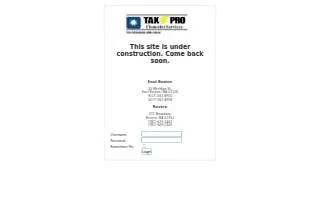 Tax-Pro Financial Services website