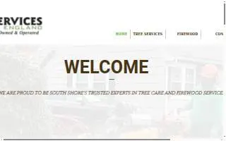 Tree Services of New England website