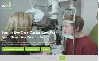 Wink Eyecare website