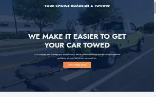 Your Choice Roadside & Towing website
