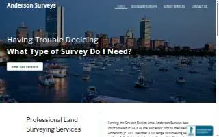 Anderson Surveys Inc of Braintree website
