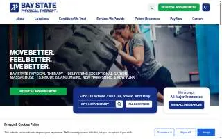 Bay State Physical Therapy of Kingston website