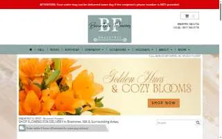 Braintree Flowers website