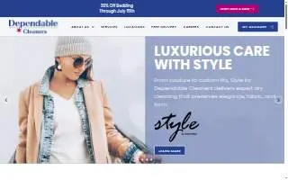 Dependable Cleaners of Braintree website