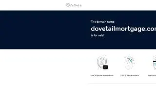 Dovetail Mortgage LLC of Braintree website
