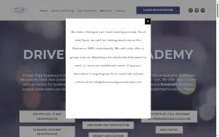 Drivers Edge Academy website