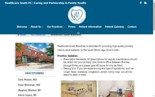 Healthcare South Braintree website