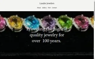 Lander Jewelers website