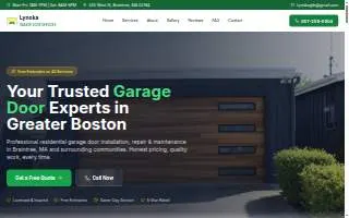 Lynoka Garage Door Services of Braintree website